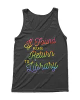 If found please return to library Funny Librarian