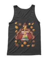 Librarian Book Lover Reader Funny Turkey Thanksgiving Fall