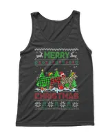 Funny Goat Green Red Plaid Leopard Merry Christmas