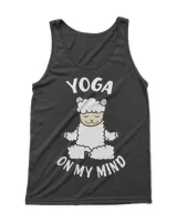 Funny Llama Yoga On My Mind Namaste Yoga Meditation