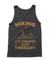 Hiking It's Cheaper Than Therapy T-shirt