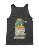 Reading Cat - Funny Book & Tea Lover QTCATB191222A17