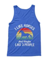 I like Horses and maybe 3 people funny vintage
