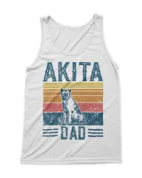 Dog Dad - Vintage Akita Dad T-Shirt
