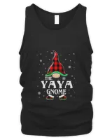 Yaya Gnome Buffalo Plaid Matching Family Christmas Pajama T-Shirt