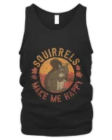Squirrels Make Me Happy - Vintage Squirrel T-Shirt