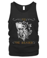 Reader Tarot Card Funny Skeleton Librarian Halloween