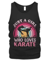 Vintage Karate Martial Arts Just A Girl Who Loves Karate