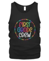 Colorful First Grade Crew Back 2 School Gifts T-Shirt