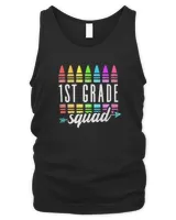 1st Grade Squad Team Crew Back School Graduation Teacher T-Shirt