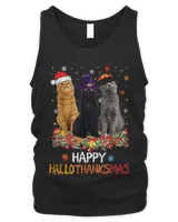 Happy Hallothanksmas Funny Cat Lovers105