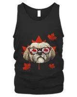 Canadian Shih Tzu Dog Maple Leaf Patriotic Canada Flag 295