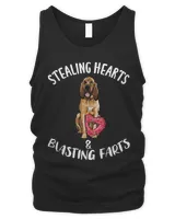 Stealing Hearts Blasting Farts Bloodhound Valentines Day T-Shirt