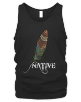Vintage Colorful Feather Native American Indian