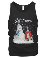 Border Collie Santa Dog Christmas Snowman Xmas Pajama 305