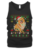 Pomeranian Dog Lover Xmas Santa Ugly Pomeranian Christmas 226