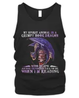 Funny My Spirit Animal Is A Grumpy Book Dragon Who Slaps 2