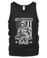 Mens Dad Of An Army Soldier Proud Army Dad