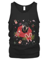 Manchester Terrier In Christmas Card Ornament Pajama Xmas443