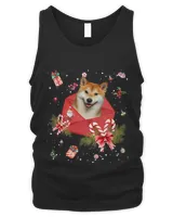 Shiba Inu In Christmas Card Ornament Pajama Xmas390