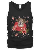 Brittany Dog In Christmas Card Ornament Pajama Xmas445