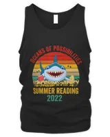 Summer Reading Vintage Retro Teacher Shark Book