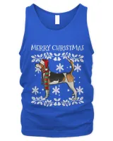 Merry Christmas Ornament English Foxhound Xmas Santa