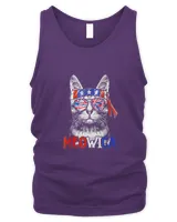 Funny Meowica Cat 4th Of July Tie Dye Cat Mom Cat Lovers