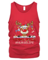 Christmas School Nurse Life Reindeer Lights Xmas Pjs Holiday247