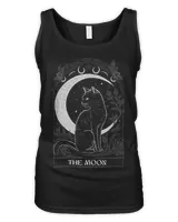 Crescent Moon Cat Tarot Card Graphic for Tarot Cat Lovers