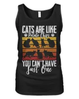 Funny Cat Owners Cat Lovers Cats Are Like Potato Chips