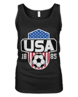 Vintage USA Soccer 1885 American Flag Football Lover 2