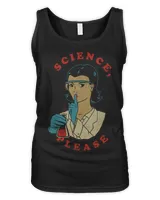 Science Please Poster Female Scientist Funny Science Pun