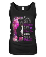 Womens Pitbull Mom Funny Valentines Day Dog Lovers Bully Pitty 1