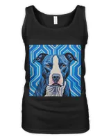 Dog Lover Bully Breeds Op Art Pit Bull Blue Nose Pit Bull