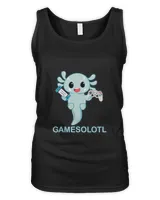 Gaming Axolotl Lover Cute Axolotl Playing Console Video Gift