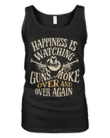 Happiness Is Watching Gunsmoke Over And Over Again Sweatshirt Cowboys T-Shirt