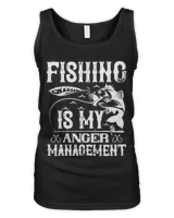 Fishing Is My Anger Management, Men's Fishing T-shirt, Fisherman, Fishing hobby, funny gift tee shirt
