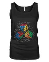 Cool Math Rubik Rubix Rubics Player Cube Math Lovers  T-Shirt