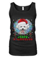 Merry Christmas Hands Sign Language Santa Bichon Frise Lover128