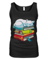 Chillin Bookworm Nerd Geek Reader Cat Whisperer Lover Owner 330