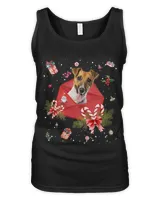 Jack Russell Terrier In Christmas Card Ornament Pajama Xmas411