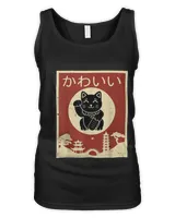 Kawaii cat Japanese black anime cat