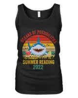 Summer Reading Vintage Retro Teacher Shark Book