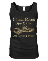 I like books coffee and maybe 3 people