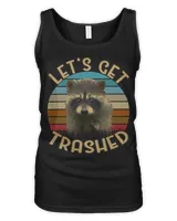 Let's Get Trashed Raccoon Tshirt  Cute Racoon Lovers Gift