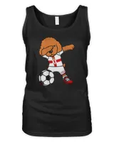Dabbing Poodle Dog Northern Ireland Soccer Lovers Football T-Shirt