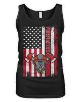 American Flag Firefighter T-Shirt372