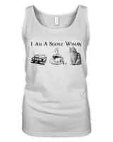 I am a simple woman Coffee Books Cats Domestic