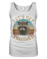 Let's Get Trashed Raccoon Tshirt  Cute Racoon Lovers Gift